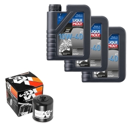 Wartungsset Ölwechsel, LIQUI MOLY Motorbike Öl 4Takt mineralisch