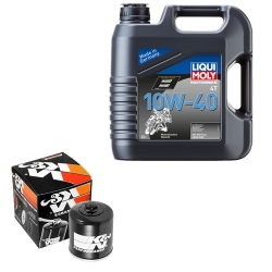 Wartungsset Ölwechsel, LIQUI MOLY Motorbike Öl 4Takt mineralisch