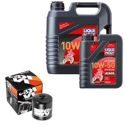 Wartungsset Ölwechsel, LIQUI MOLY Motorbike Öl 4Takt vollsytnth.