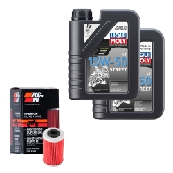 Wartungsset Ölwechsel, LIQUI MOLY Motorbike Öl 4Takt teilsytnth.