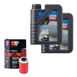 Wartungsset Ölwechsel, LIQUI MOLY Motorbike Öl 4Takt mineralisch