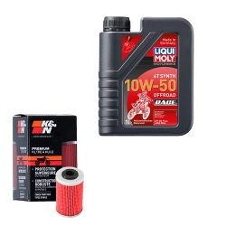 Wartungsset Ölwechsel, LIQUI MOLY Motorbike Öl 4Takt vollsytnth.