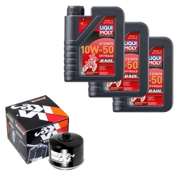 Wartungsset Ölwechsel, LIQUI MOLY Motorbike Öl 4Takt vollsytnth.