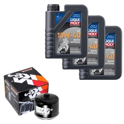 Wartungsset Ölwechsel, LIQUI MOLY Motorbike Öl 4Takt mineralisch