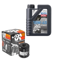 Wartungsset Ölwechsel, LIQUI MOLY Motorbike Öl 4Takt teilsytnth.