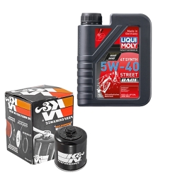 Wartungsset Ölwechsel, LIQUI MOLY Motorbike Öl 4Takt vollsytnth.