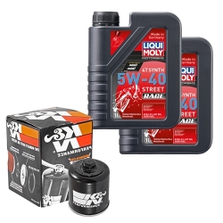 Wartungsset Ölwechsel, LIQUI MOLY Motorbike Öl 4Takt vollsytnth.