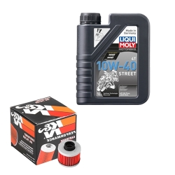 Wartungsset Ölwechsel, LIQUI MOLY Motorbike Öl 4Takt teilsytnth.
