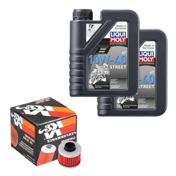 Wartungsset Ölwechsel, LIQUI MOLY Motorbike Öl 4Takt teilsytnth.