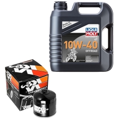 Wartungsset Ölwechsel, LIQUI MOLY Motorbike Öl 4Takt teilsytnth.