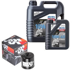 Wartungsset Ölwechsel, LIQUI MOLY Motorbike Öl 4Takt teilsytnth.