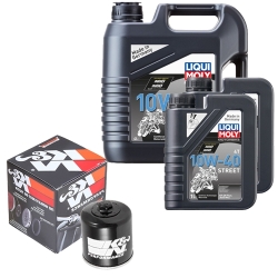 Wartungsset Ölwechsel, LIQUI MOLY Motorbike Öl 4Takt teilsytnth.