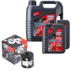 Wartungsset Ölwechsel, LIQUI MOLY Motorbike Öl 4Takt vollsytnth.