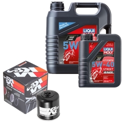 Wartungsset Ölwechsel, LIQUI MOLY Motorbike Öl 4Takt vollsytnth.