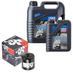 Wartungsset Ölwechsel, LIQUI MOLY Motorbike Öl 4Takt mineralisch