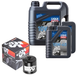 Wartungsset Ölwechsel, LIQUI MOLY Motorbike Öl 4Takt mineralisch