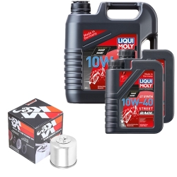 Wartungsset Ölwechsel, LIQUI MOLY Motorbike Öl 4Takt vollsytnth.