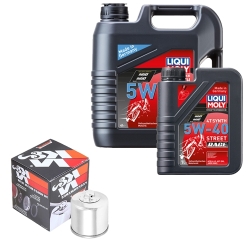 Wartungsset Ölwechsel, LIQUI MOLY Motorbike Öl 4Takt vollsytnth.