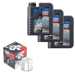 Wartungsset Ölwechsel, LIQUI MOLY Motorbike Öl 4Takt mineralisch