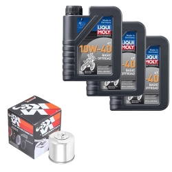 Wartungsset Ölwechsel, LIQUI MOLY Motorbike Öl 4Takt mineralisch