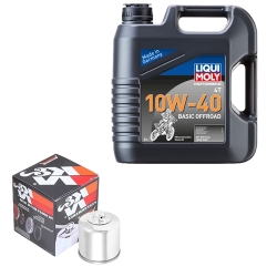 Wartungsset Ölwechsel, LIQUI MOLY Motorbike Öl 4Takt mineralisch
