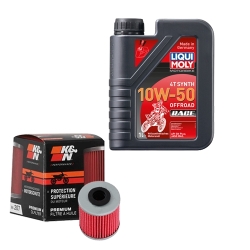 Wartungsset Ölwechsel, LIQUI MOLY Motorbike Öl 4Takt vollsytnth.