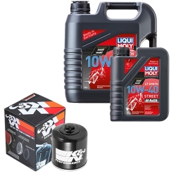 Wartungsset Ölwechsel, LIQUI MOLY Motorbike Öl 4Takt vollsytnth.