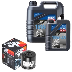 Wartungsset Ölwechsel, LIQUI MOLY Motorbike Öl 4Takt mineralisch