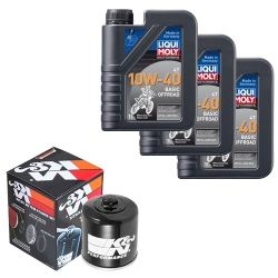 Wartungsset Ölwechsel, LIQUI MOLY Motorbike Öl 4Takt mineralisch