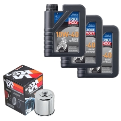 Wartungsset Ölwechsel, LIQUI MOLY Motorbike Öl 4Takt mineralisch