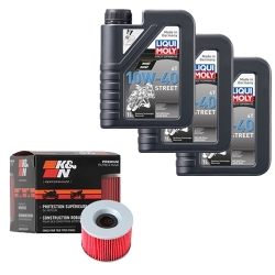 Wartungsset Ölwechsel, LIQUI MOLY Motorbike Öl 4Takt teilsytnth.