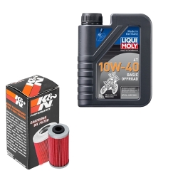 Wartungsset Ölwechsel, LIQUI MOLY Motorbike Öl 4Takt mineralisch