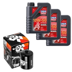 Wartungsset Ölwechsel, LIQUI MOLY Motorbike Öl 4Takt vollsytnth.