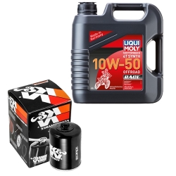 Wartungsset Ölwechsel, LIQUI MOLY Motorbike Öl 4Takt vollsytnth.