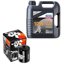 Wartungsset Ölwechsel, LIQUI MOLY Motorbike Öl 4Takt teilsytnth.