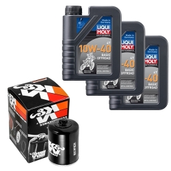 Wartungsset Ölwechsel, LIQUI MOLY Motorbike Öl 4Takt mineralisch