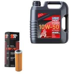 Wartungsset Ölwechsel, LIQUI MOLY Motorbike Öl 4Takt vollsytnth.