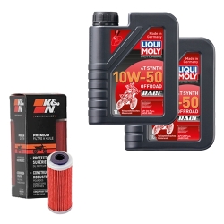Wartungsset Ölwechsel, LIQUI MOLY Motorbike Öl 4Takt vollsytnth.