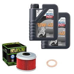 Wartungsset Ölwechsel, LIQUI MOLY Motorbike Öl 4Takt teilsytnth.