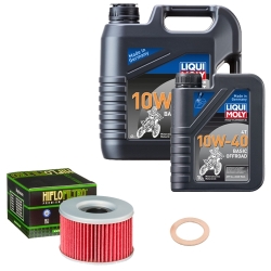 Wartungsset Ölwechsel, LIQUI MOLY Motorbike Öl 4Takt mineralisch