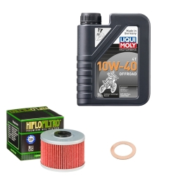 Wartungsset Ölwechsel, LIQUI MOLY Motorbike Öl 4Takt teilsytnth.