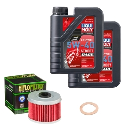 Wartungsset Ölwechsel, LIQUI MOLY Motorbike Öl 4Takt vollsytnth.