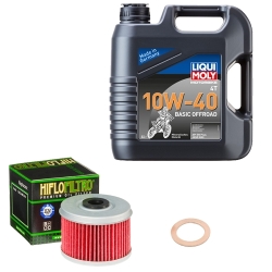 Wartungsset Ölwechsel, LIQUI MOLY Motorbike Öl 4Takt mineralisch