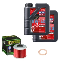 Wartungsset Ölwechsel, LIQUI MOLY Motorbike Öl 4Takt vollsytnth.