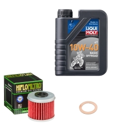 Wartungsset Ölwechsel, LIQUI MOLY Motorbike Öl 4Takt mineralisch