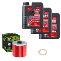 Wartungsset Ölwechsel, LIQUI MOLY Motorbike Öl 4Takt vollsytnth.