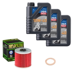 Wartungsset Ölwechsel, LIQUI MOLY Motorbike Öl 4Takt mineralisch
