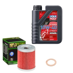 Wartungsset Ölwechsel, LIQUI MOLY Motorbike Öl 4Takt vollsytnth.