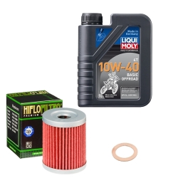 Wartungsset Ölwechsel, LIQUI MOLY Motorbike Öl 4Takt mineralisch