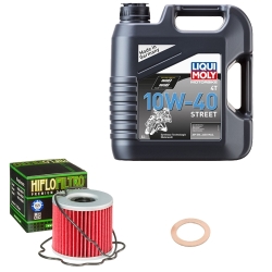 Wartungsset Ölwechsel, LIQUI MOLY Motorbike Öl 4Takt teilsytnth.